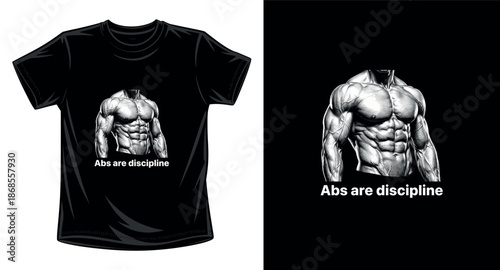Gym graphic vector art t-shirt design print template