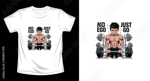 Gym graphic vector art t-shirt design print template