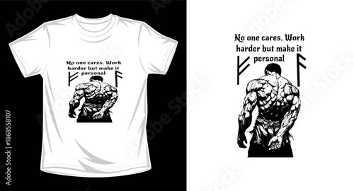 Gym graphic vector art t-shirt design print template