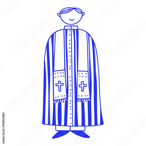 Standing Priest Doodle