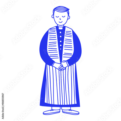 Standing Priest Doodle