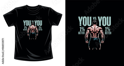 Gym graphic vector art t-shirt design print template
