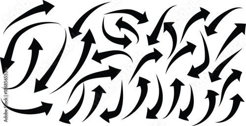 Arrow icon set, arrow icon vector . Black long up arrow icon vector . arrow pointing upward.