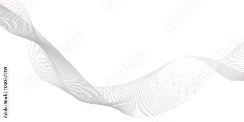 Abstract wave design with flowing lines on white background, dynamic wave with connected dots and lines on a white background, abstract line art vector banner template, emblem dynamic line blending.