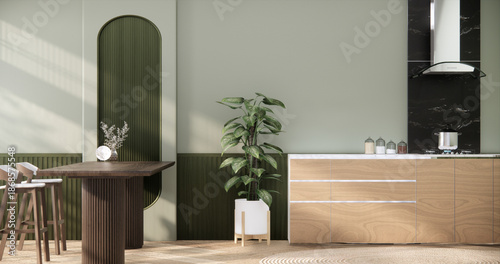 Minimalist Living Room contemporary style Interior Design have modern tropical and decoration. 3D rendering