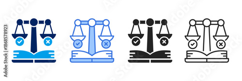 Ethics  Icon Set Different Style Collection. 