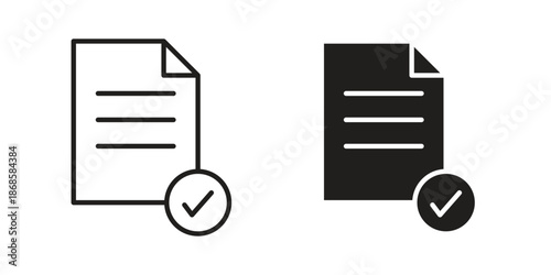 Accept document icons for website design and development, app development. EPS10
