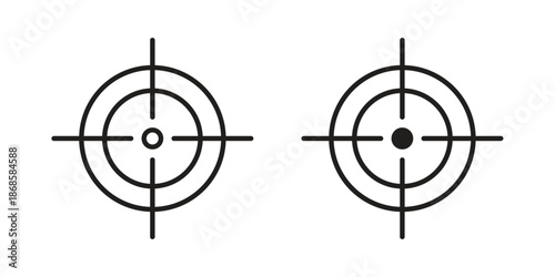 Aim icons for website design and development, app development. EPS10