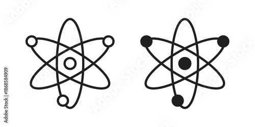 Atom icons for website design and development, app development. EPS10