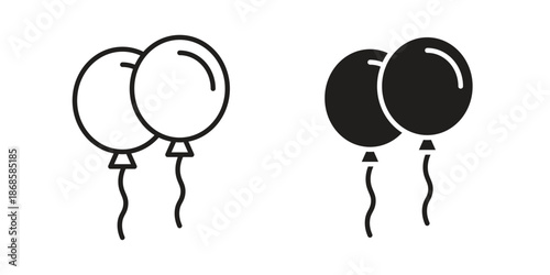 Balloons icons for website design and development, app development. EPS10