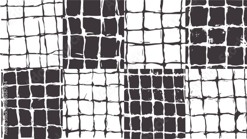 Grungy dark grey and checkered pattern with rough texture grunge grid