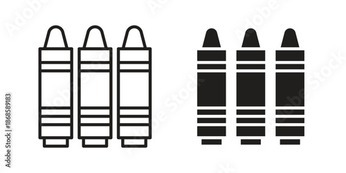 Crayon icons for website design and development, app development. EPS10