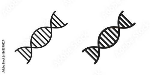 DNA icons for website design and development, app development. EPS10