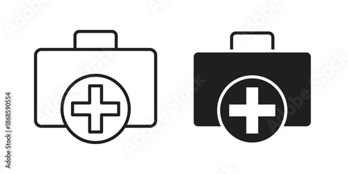 Doctor bag icons for website design and development, app development. EPS10