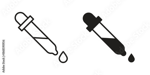 Dropper icons for website design and development, app development. EPS10