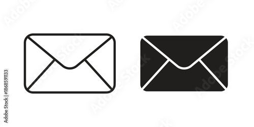 Email button icons for website design and development, app development. EPS10