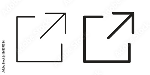 External link icons for website design and development, app development. EPS10