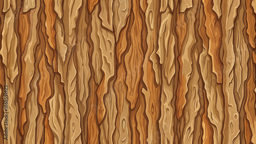 Detailed Tree Bark Texture Background Illustration