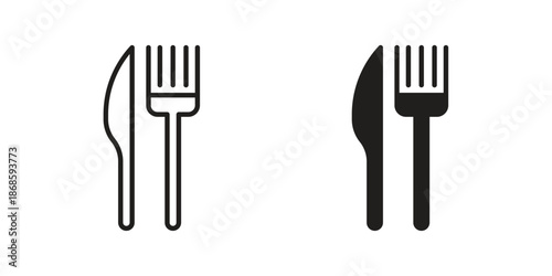 Fork and Knife icons for website design and development, app development. EPS10