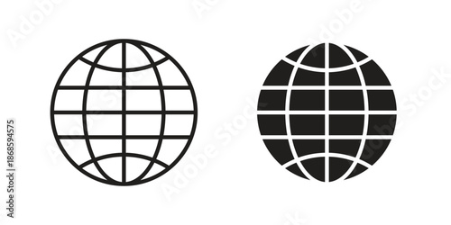 Globe icons for website design and development, app development. EPS10