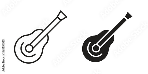 Guitar icons for website design and development, app development. EPS10