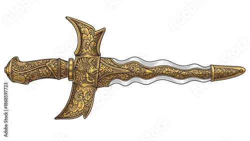 Old metal religious cross on stone isolated on a white background representing Christian faith and spirituality