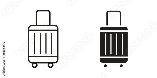 Luggage icons for website design and development, app development. EPS10