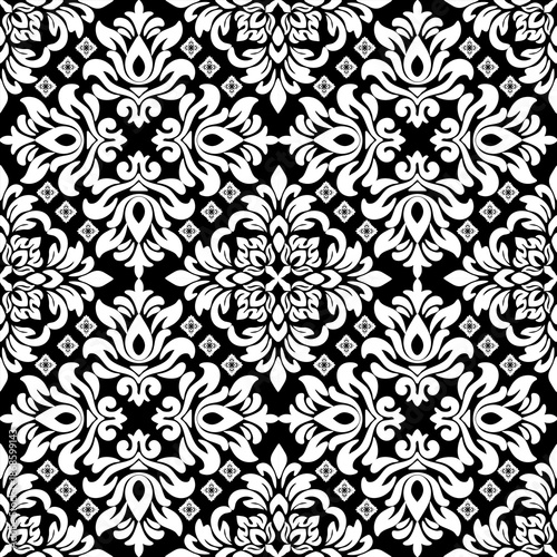 Classic Damask Seamless
Pattern - Vector Illustration for Elegant Textile
Design,Damask,Jacquard loom, Brocade, Satin weave,ethnic, geometric, textile, fabric, motif, retro, 