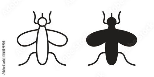 Mosquito icons for website design and development, app development. EPS10