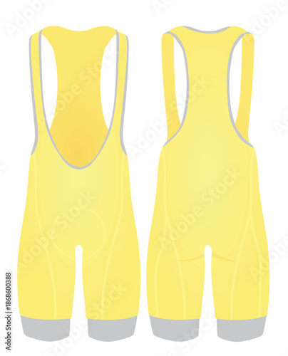Cycling jersey shorts. vector illustration