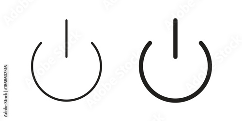 Power button icons for website design and development, app development. EPS10