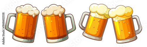 Fresh draft beer poured into a glass