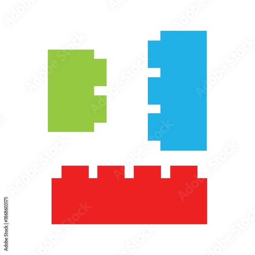 Lego Brick Silhouette Flat Image