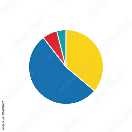 Free Download Colorful pie chart segment isolated on transparent background - GFXLoad