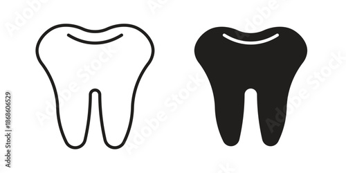 Tooth icons for website design and development, app development. EPS10