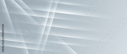 Gray and white gradient background with a glowing white stroke effect decoration. Background concept with modern and futuristic light spotlight design. VOL. 2