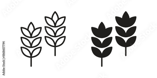 Wheat icons for website design and development, app development. EPS10