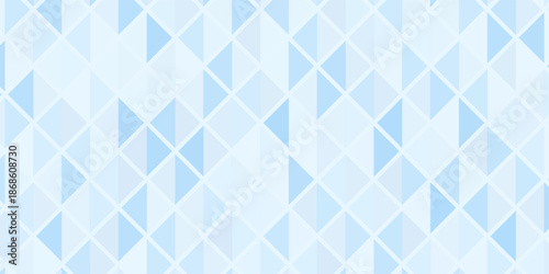 Gradient pastel blue background on triangle pattern. Geometric abstract soft tone pixel background. Shabby pixel.