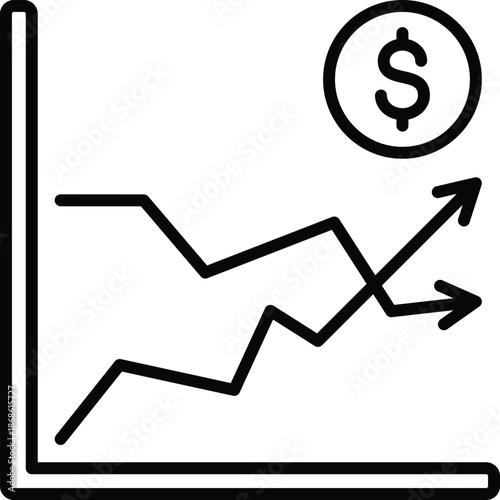 Financial Growth and Market Trends Illustration