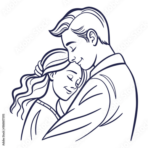 Tender father and daughter moment