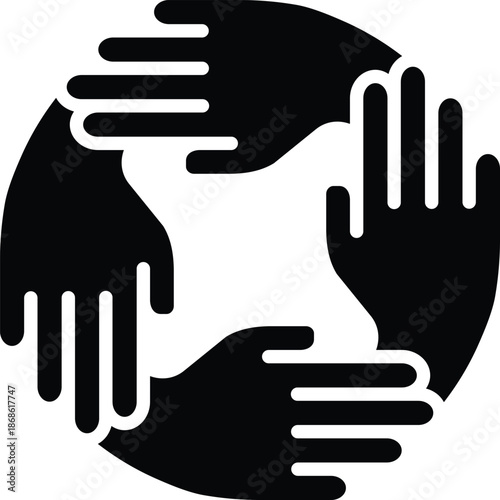 hands forming a circle with palms facing inward