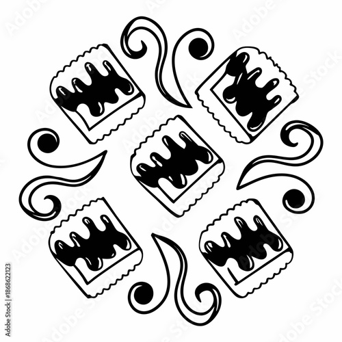 set of hand drawn vector icons