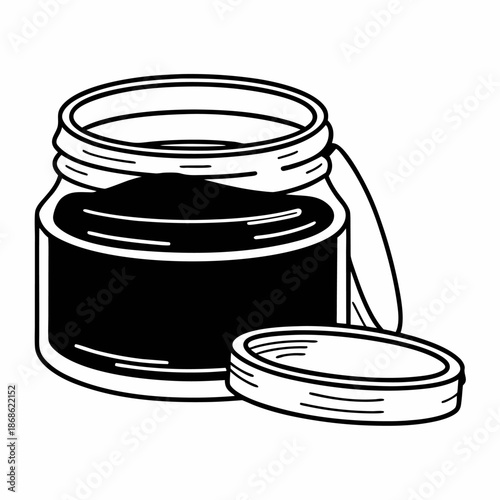 illustration of jar of honey