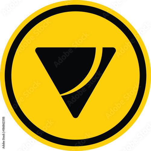 Circular Down Arrow Vector Icon for User Interface Navigation and Scroll Indicators. Round Down Arrow Logo Vector Design for Download, Expand and Drop Down Actions. Minimal Circular Down Arrow Icon