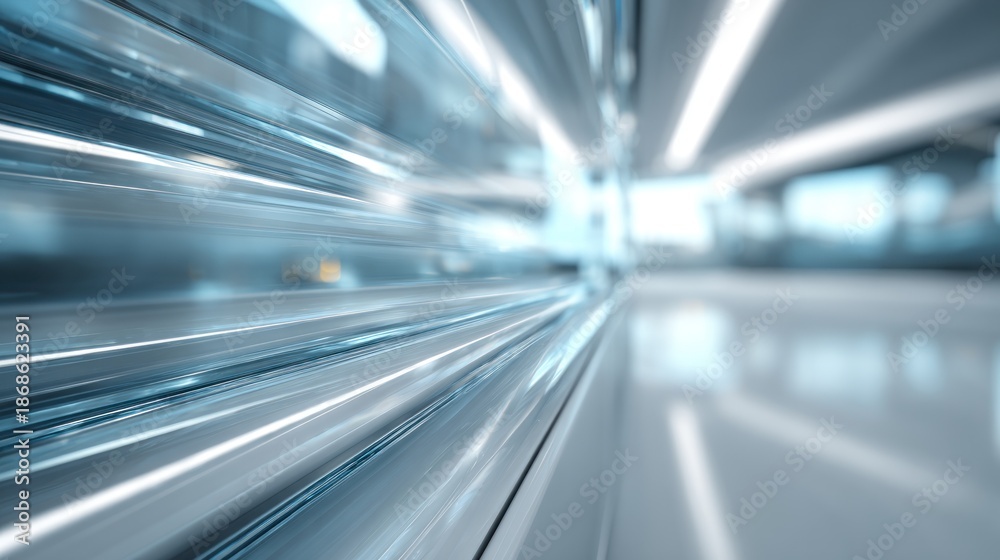 Obraz premium Abstract futuristic tunnel design