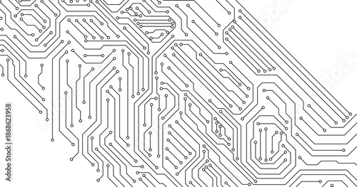 Circuit technology background stock illustration. 