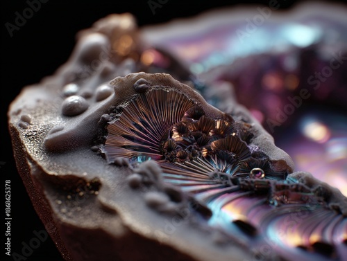 Smooth metallic surface wit...