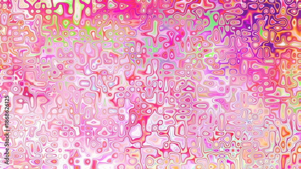 Fototapeta premium Abstract organic cellular texture with soft purple and pink tones, fluid mosaic pattern and dreamy digital surface