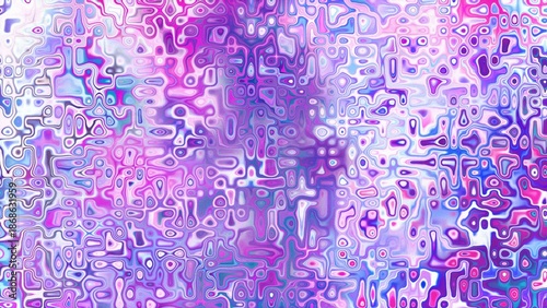 Abstract organic cellular texture with soft purple and pink tones, fluid mosaic pattern and dreamy digital surface