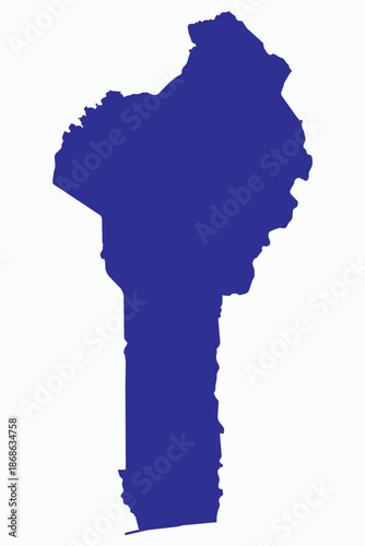 Konstfotografi Vector graphic artwork suitable for print and web containing flat detailed map o